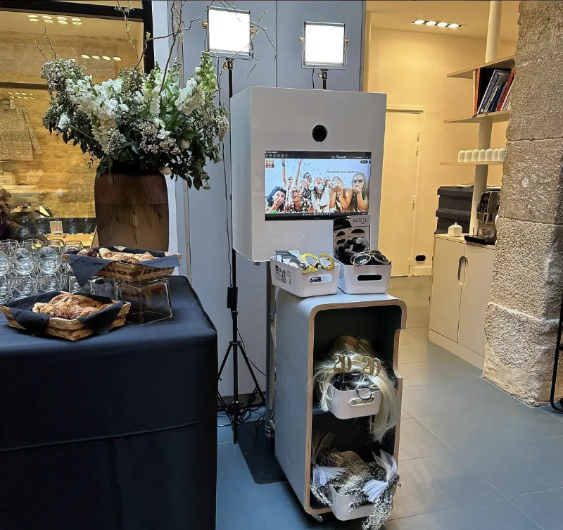 Borne photo installée lors d’un événement dans l’Oise