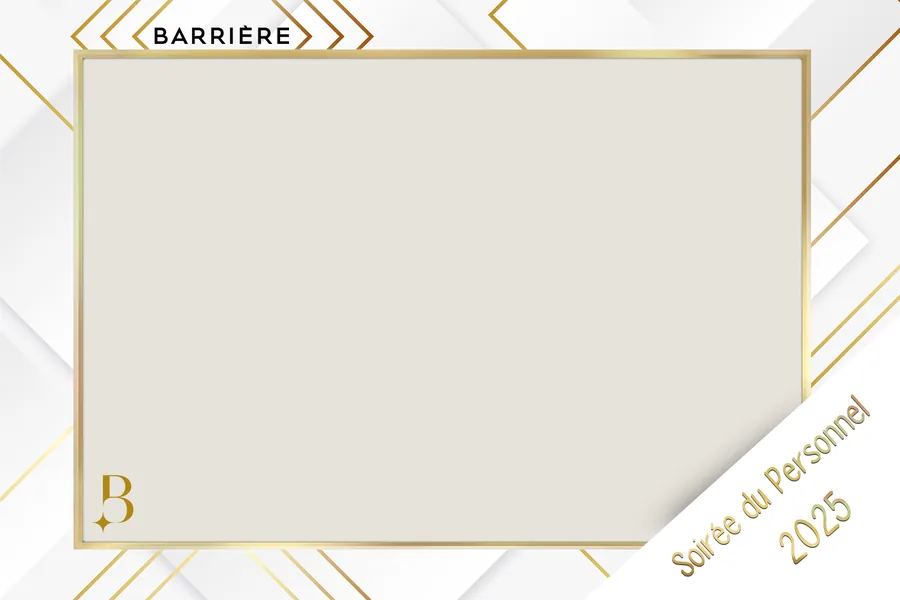 Template photobooth d'entreprise au logo du client pour une soirée du personnel